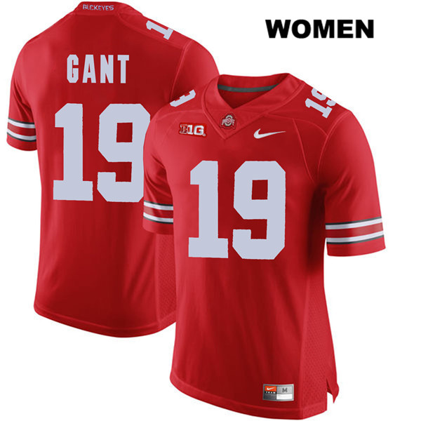 Ohio State Buckeyes Women's Dallas Gant #19 Red Authentic Nike College NCAA Stitched Football Jersey AW19N17IC